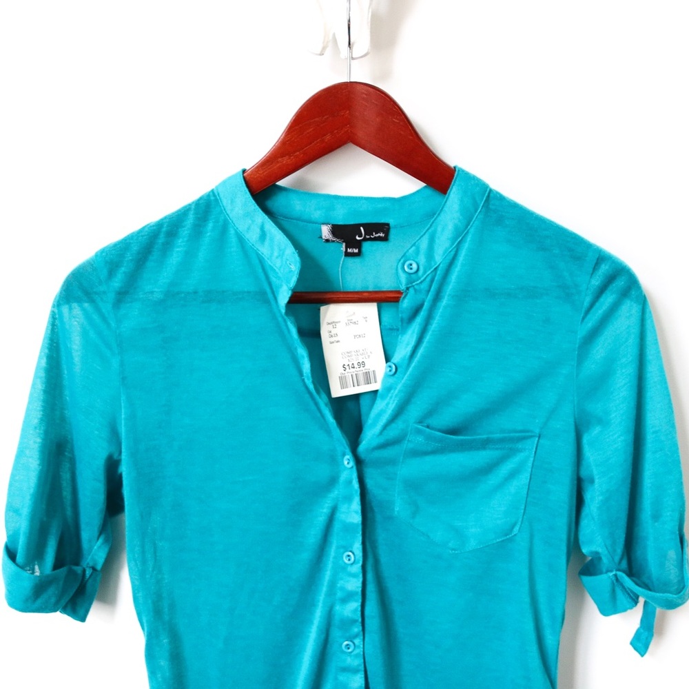 Teal Button Up Shirt